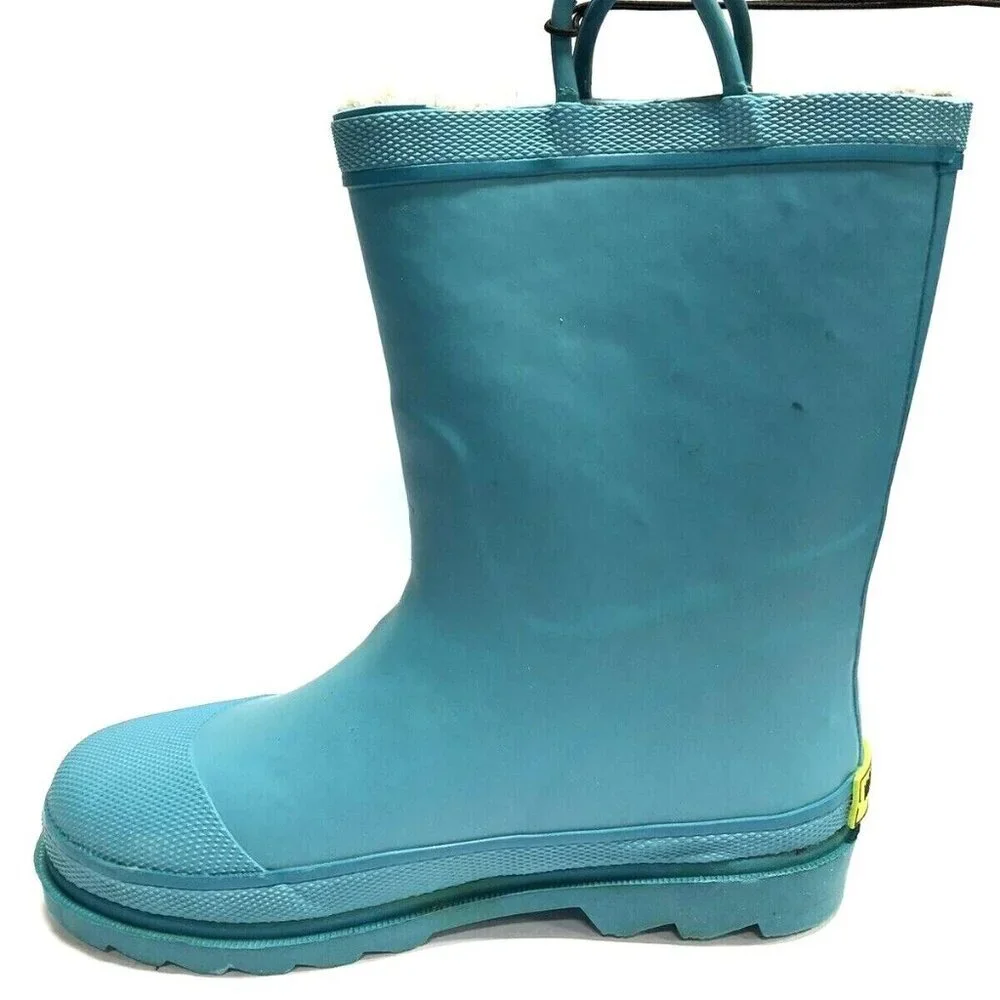 Western Chief Kids’ Waterproof Rain Boots-Blue, Boys’ Size 4M.